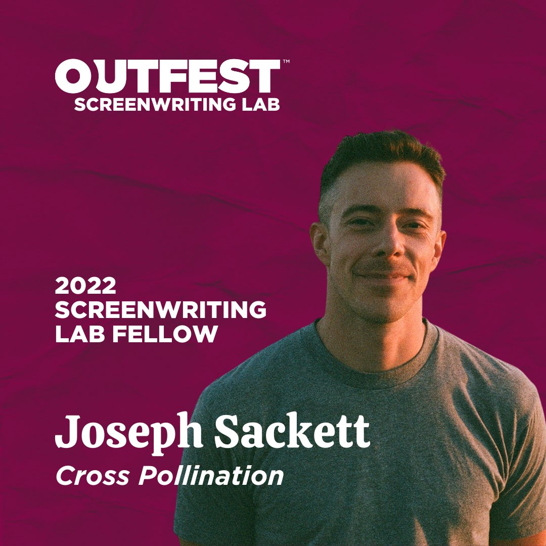 Outfest's tweet image. ✨ #OutfestScreenLab Spotlight ✨ Joseph Sackett is an award-winning filmmaker and screenwriter whose films have screened at festivals from @Festival_Cannes to #OutfestLA. His script CROSS POLLINATION is a queer sci-fi rom-com about an alien who falls in love with a human.