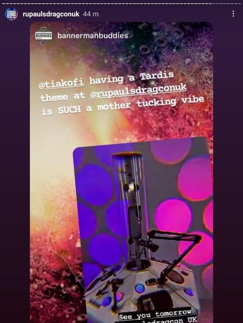 BannermanBuddi1's tweet photo. WE JUST GOT MENTIONED ON @RuPaulsDragCon UK Insta story.
SO in celebration your #TardisTea of the day is:
Did you know that that @RuPaulsDragRace exists within the #whoniverse and was watched by the lovable ally #AndyDavidson
#DoctorWho #Torchwood https://t.co/hr1URrLVXf