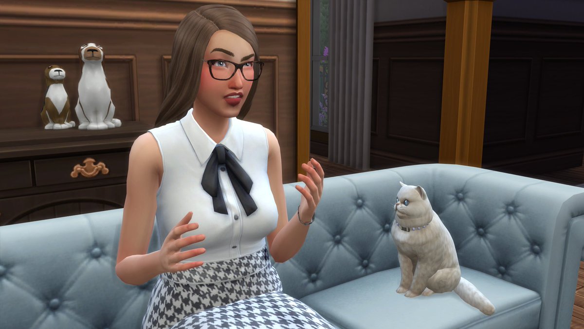 👽Outersims👽 on Twitter "Angelique threw on some old office clothes and