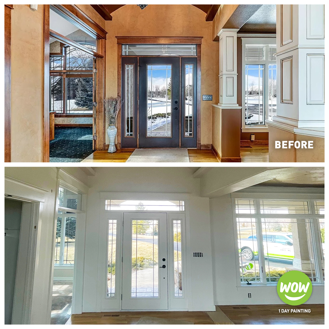 WOW1DAYPAINTING's tweet photo. Sometimes a little #BeforeAndWOW is all you need to turn a house into a home. To book your free consultation online:, click the link: https://t.co/oBW3RasAYT https://t.co/LEzozIxojo