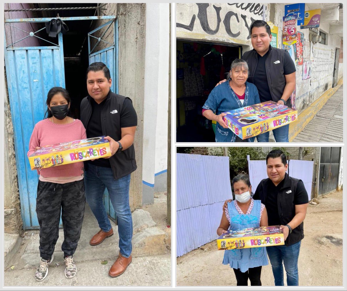 Iniciamos con la entrega de roscas a las familias ganadoras de nuestra rifa para celebrar este #DíaDeReyes de nuestra niñez. Seguiremos con la entrega de roscas casa por casa, es muy grato dar momentos de alegría a las niñas y niños de #Xoxocotlán. ¡Felicidades!