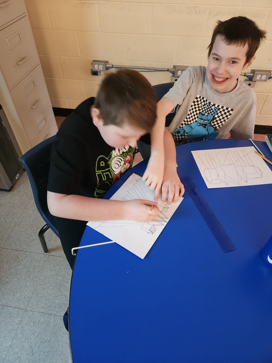 Ms_C_Clarke's tweet photo. Working on our Adam Young art! 😊 #fifthgraderocks #NLart https://t.co/HU4yOmcN4x