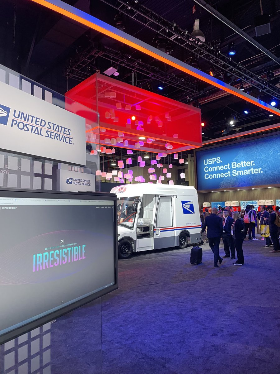 gablova's tweet photo. the ⁦@USPS⁩  is at CES. That is all. https://t.co/QRCJ39ox4t