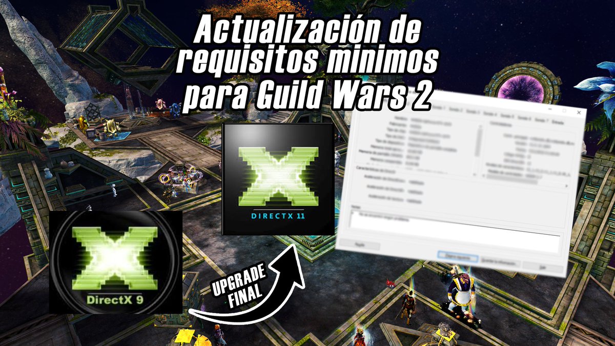 GuaridaDeVortus's tweet photo. Arenanet actualiza los requisitos mínimos para #GuildWars2 

https://t.co/pN04xvFrlH https://t.co/20GHzNFZcK