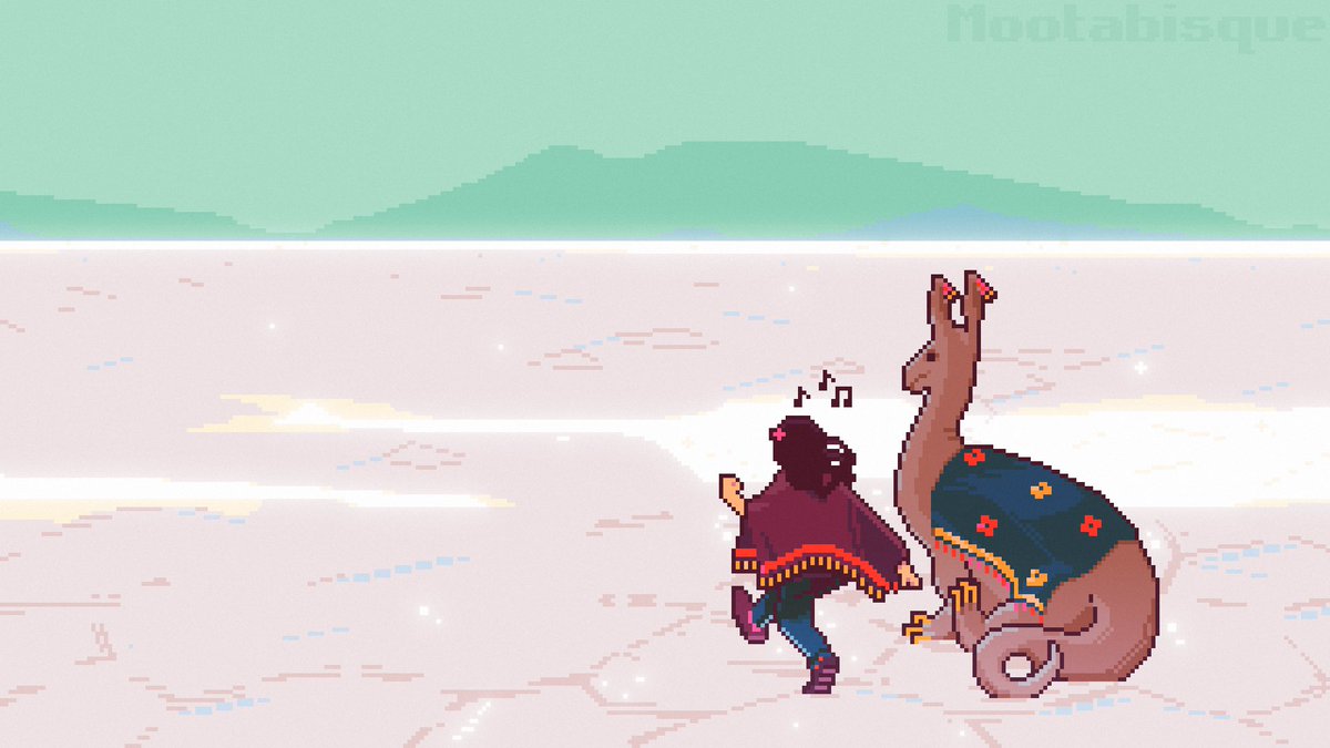 mootabisque's tweet photo. Llama Dragon on the Salt Flats 🌺
#pixelart https://t.co/4IDg0Rirq4