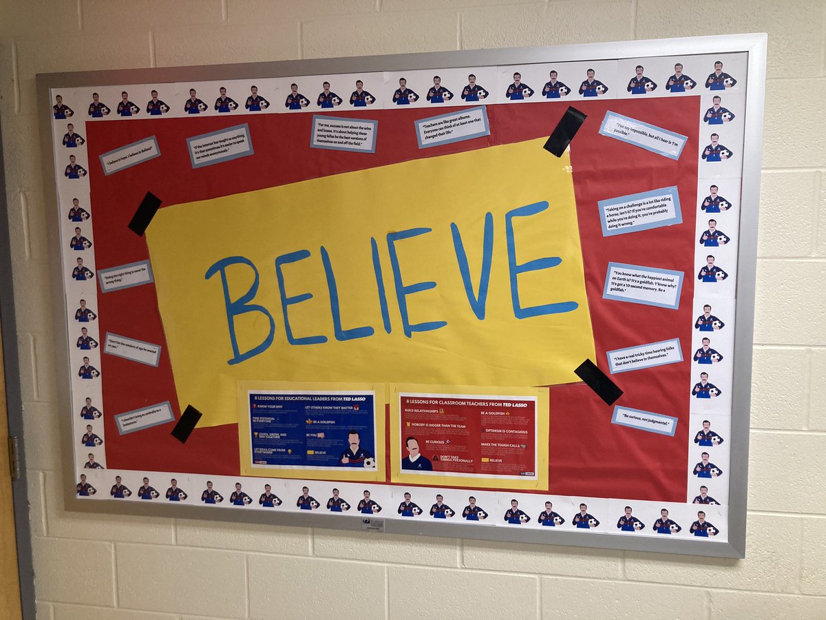 Shout out to Mrs. Hindersman, Warner and Bicknell for creating a new Ted Lasso board in our teacher lunchroom! The GOAT of inspiration. <a href="/Kings_Schools/">Kings Local Schools</a> <a href="/TedLasso/">Ted Lasso</a> <a href="/AppleTV/">Apple TV</a> <a href="/NHindersman/">Nicole Hindersman</a> <a href="/jasonsudeikis/">Jason Sudeikis</a>