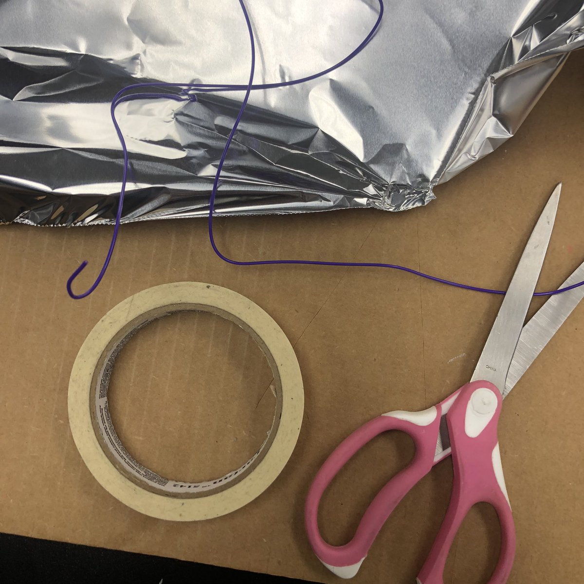 ArtDauble's tweet photo. Let’s make some sculptures out of mixed materials! What “every day” objects can you make out of the materials below?…check out what Mrs Dauble’s class created today! @CresskillMSHS #loveart #lovesculpture #lovecreating #creativity https://t.co/fQuXnYem2o