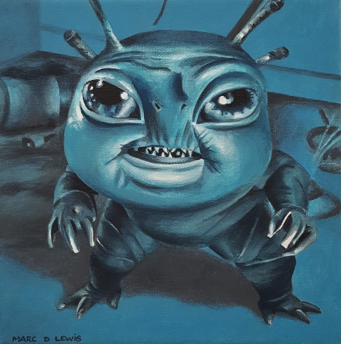 MarcDLewisArt's tweet photo. PTING!! 😬
(Acrylic on canvas, 20x20cm)
https://t.co/G3C3iNXbDs
#DoctorWho #DrWho #Pting #canvas #illustration #art https://t.co/yjzOy5OuQ7