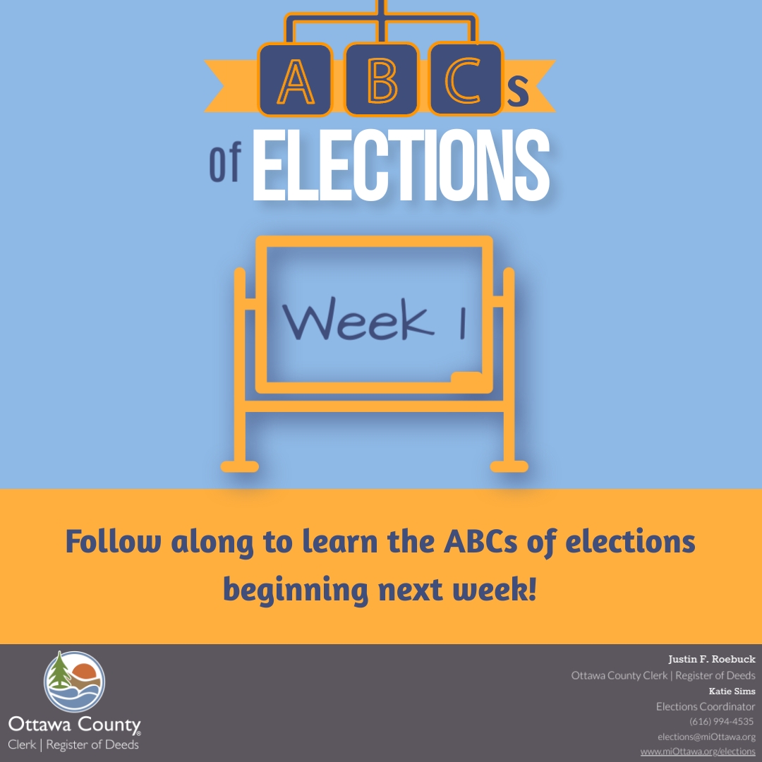 Election season never stops and neither do we! We're so excited to share the ABCs of Elections with you over the course of 2023 and look forward to administering another year of transparent, bi-partisan, and secure elections process for all of our voters.