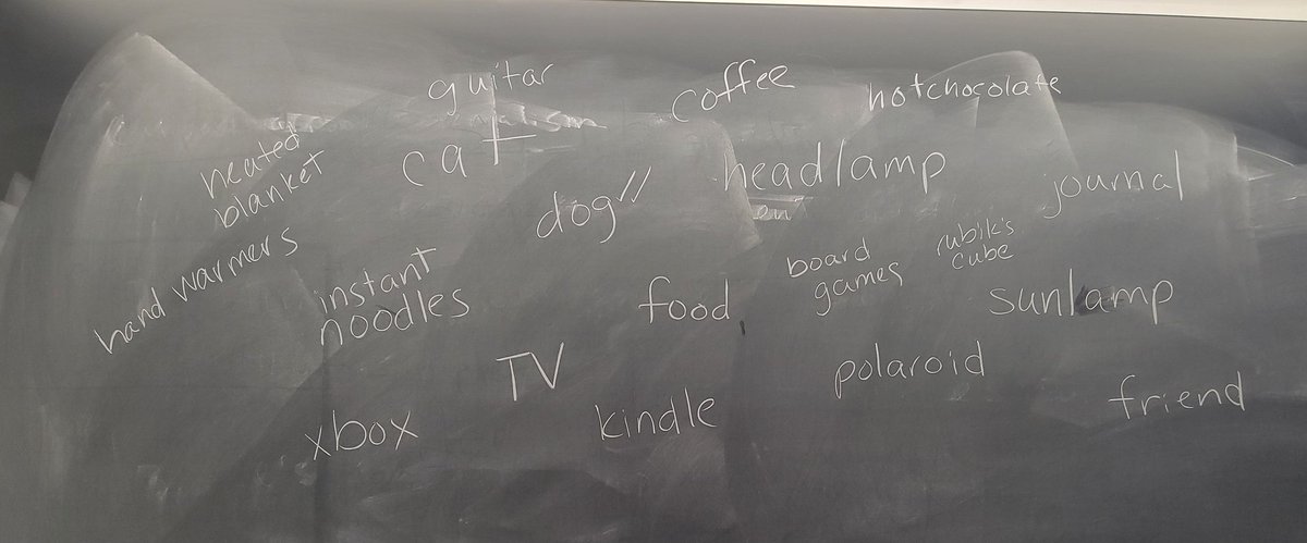 Asked students in ENVS80 @dartmouth what they would bring to overwinter at #NSFfunded Summit Station Greenland @giffordwong @ZoeCourville @AldenAdolph @keegan_kaitlin what one thing would you bring? conus.summitcamp.org/v1/overview