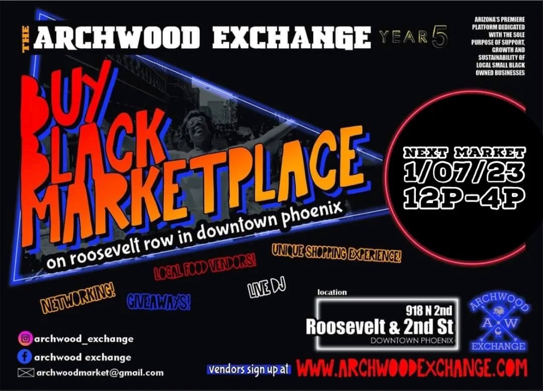 Archwood Exchange every 1st &amp; 3rd Saturday in Phoenix AZ

LOOK FOR I SLANG SEA MOSS WE WILL BE THERE!