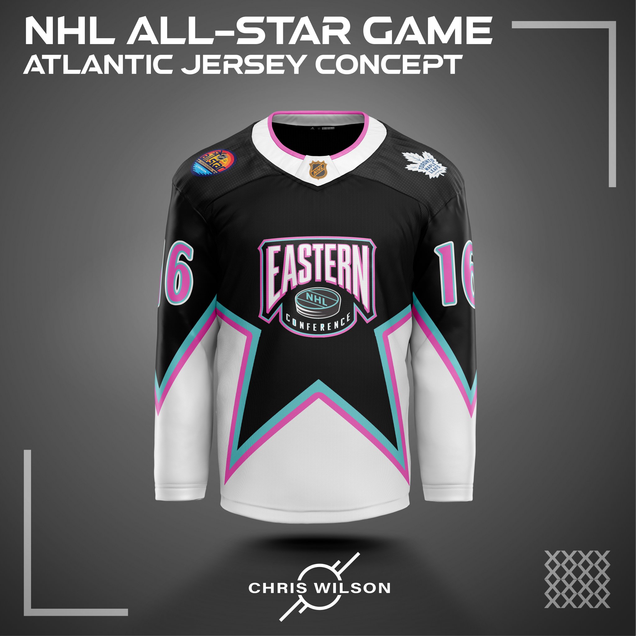My attempt at redesigning the new All Star Game jerseys. : r/hockey