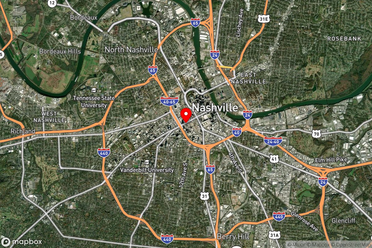 311Nashville's tweet image. 🚨 PERSONNEL IN SERIOUS DANGER / POSSIBLE OFFICER DOWN at 1101 Broadway in Central (reported 2:22pm)