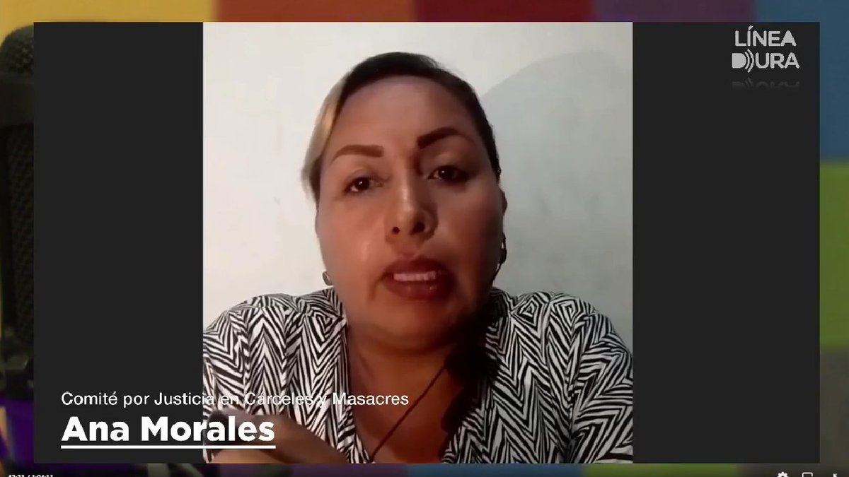 #SinDignidadNoHayPaz
Compartimos entrevista de Ana Morales, vocera del Comité de Familias por Justicia en Cárceles en <a href="/lineaduraec/">Línea Dura</a> donde expuso el camino de #VerdadJusticiaYReparación en este 2023.