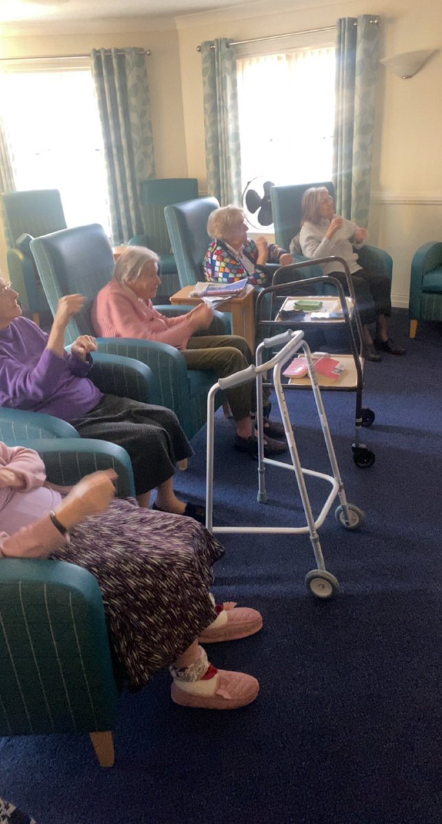 ElderwoodCare's tweet photo. Relaxing zest exercises ๐คธ๐ปโโ๏ธ@AnchorLaterLife https://t.co/4gSg7CHQ2o