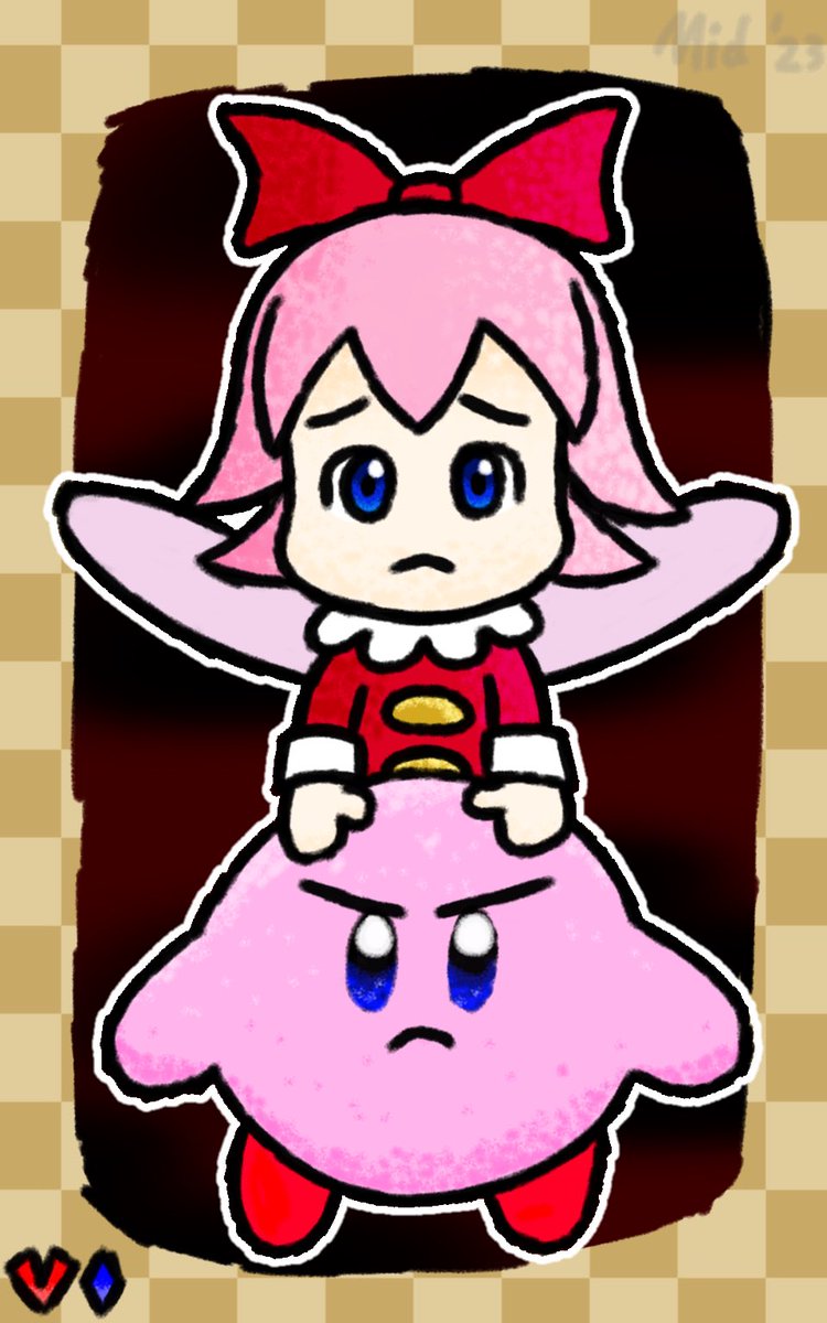 MidStickArt's tweet photo. midstick tried to think of what to draw, got a bit of artblock, then proceeded to draw kirby https://t.co/0x2T6WdUgS