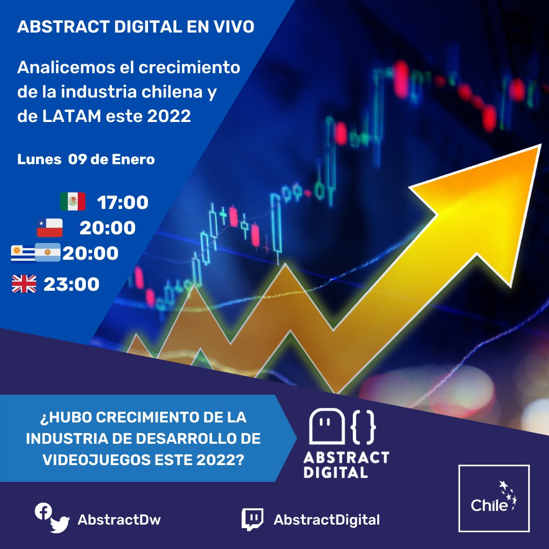 🚨Vuelve tu podcast favorito😋este 2023 y vamos a analizar el crecimiento📈que tuvo la industria de desarrollo de videojuegos en la región el 2022

📅Nos vemos este Lunes 09 a las🕗20:00 horas GMT -3 
📡📺Twitch.tv/AbstractDigital

#indiegames #PodcastAndChill #indie #IndieGameDev