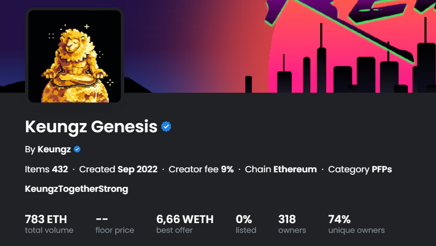 The floor is lava! 🔥

0 listed and KzG now pulled a Cryptopunks. Have to bid and 6.66 WETH is NGMI 🤣 

Why the faith? 
1) <a href="/keung/">Keungz</a> - enough said! 
2) KzG can breed 10 Kubz (Kubz floor is 1.55 ETH)
3) KzG gets 2x @Yogapetz airdrop + Petzlist
4) 1000 ETH Gashapon prizes
5) Etc.