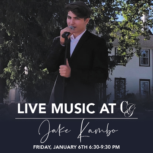 Join us TONIGHT for a live performance by Jake Kambo!