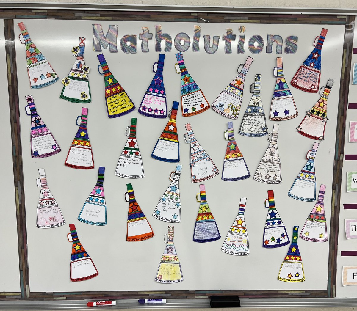 Starting off 2023 with our New Year’s Matholutions! #matholutions <a href="/LomsPrincipal/">LOMS Principal</a>