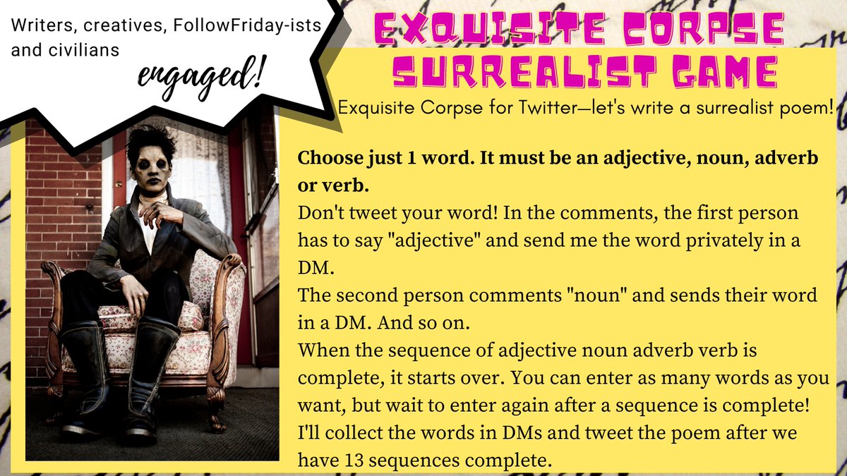 _CarolaSchmidt's tweet photo. You! Yes, you. Join us. :)

My home bar is open, because it's #wine o'clock somewhere in the world and we are on Twitterland, and you are invited!

#Writer #WritersOfTwitter #FF #FollowFriday #WritingCommunity #Writers #Surrealism #Poetry #Life #Friday #Books #amwritingfiction https://t.co/EeJ3PCcbvF