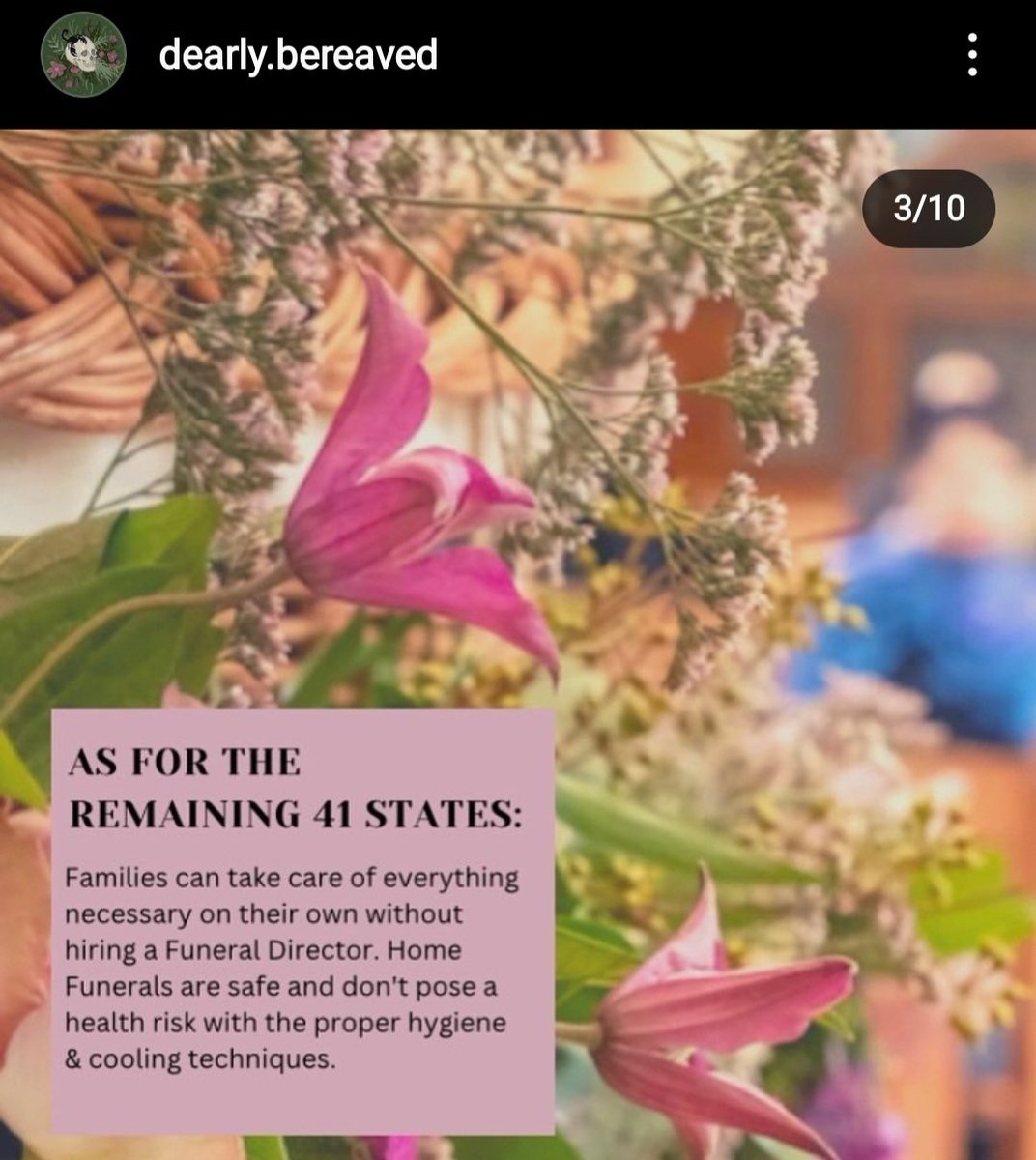 lore_chiroptera's tweet image. Great post from @/dearly.bereaved on ig about #HomeFunerals #Death #DeathCare #Embalming #DeathPlanning 🖤💀🖤