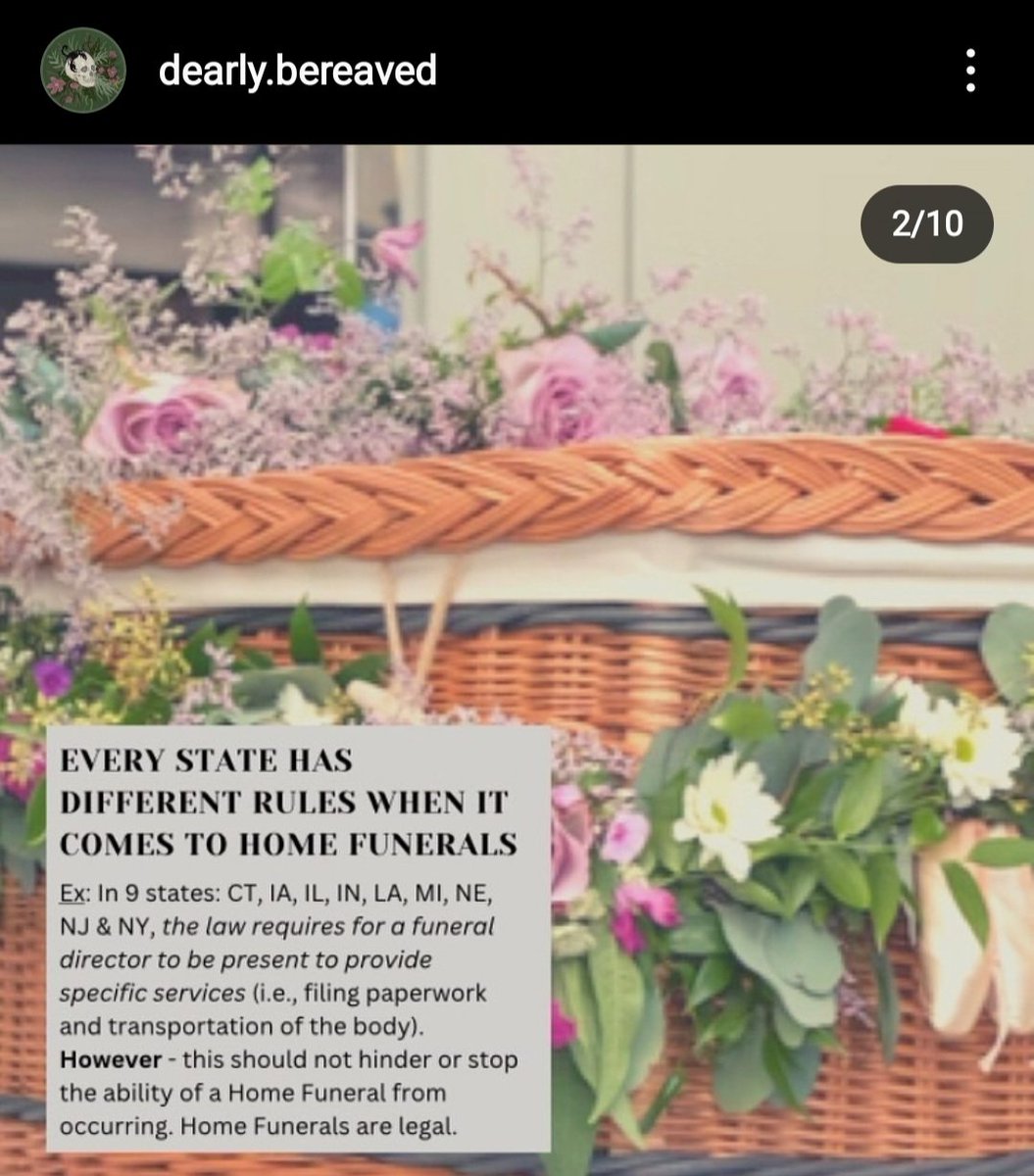 lore_chiroptera's tweet image. Great post from @/dearly.bereaved on ig about #HomeFunerals #Death #DeathCare #Embalming #DeathPlanning 🖤💀🖤