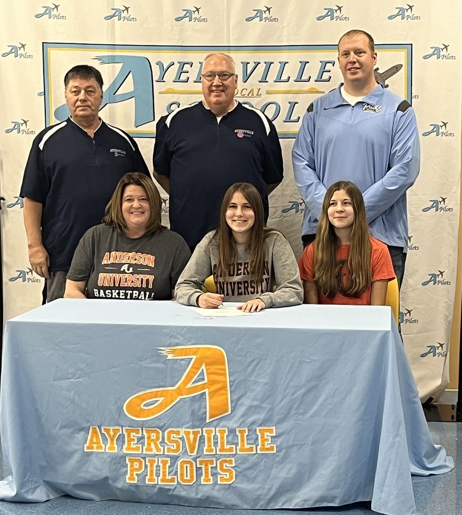 PilotsPrincipal's tweet image. Congratulations to Neva Sheets  on her commitment to the Anderson University basketball program! #ForeveraPilot