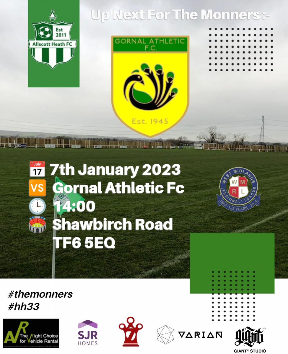 Allscott Heath FC (@allscottheathfc) on Twitter photo Massive game tomorrow against a very strong opponent. <a href="/stevejollyr/">Steve Rogers</a> men looking to continue their fantastic form from 2022. Will be a great spectacle, come down and support the lads, 2pm Ko Massive game tomorrow against a very strong opponent. <a href="/stevejollyr/">Steve Rogers</a> men looking to continue their fantastic form from 2022. Will be a great spectacle, come down and support the lads, 2pm Ko
