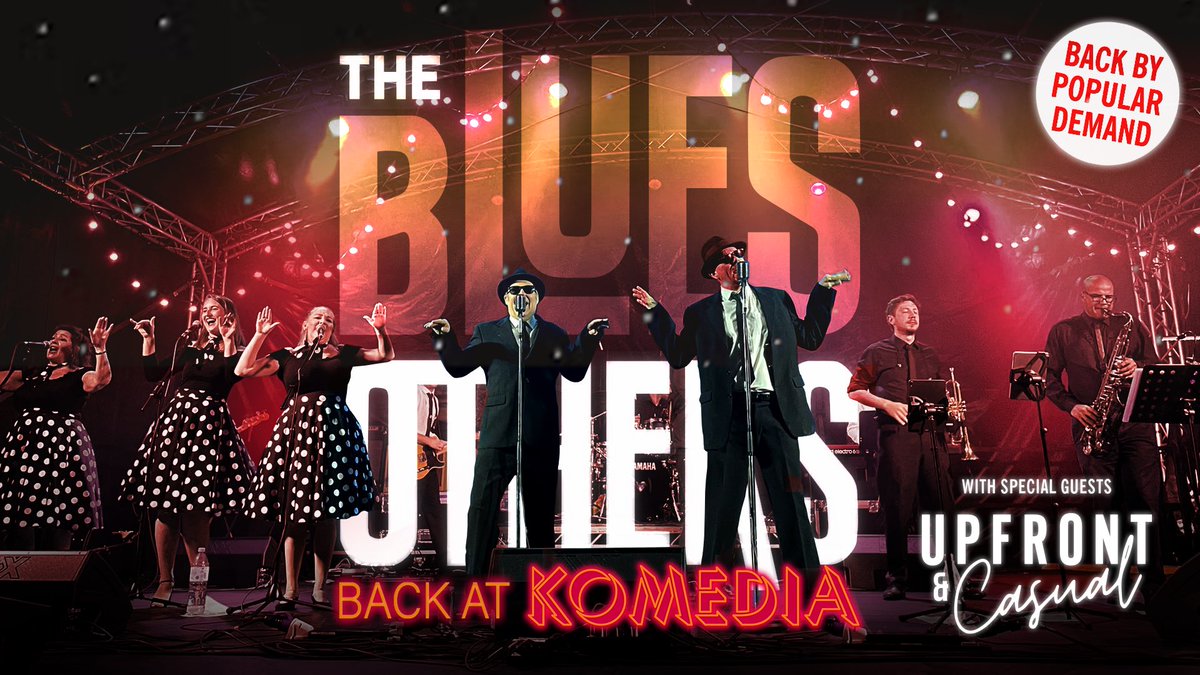 🎙️ “You want some more!? We’ll give you some more!”

The boys in black are excited to announce… the band are BACK at @KomediaBath this year on Friday 7th April! 💥

Supported once again by <a href="/upfront_casual/">Upfront & Casual</a>’s smooth vocal tones 🎶

🎫 Tickets available now: komedia.co.uk/bath/music/the…