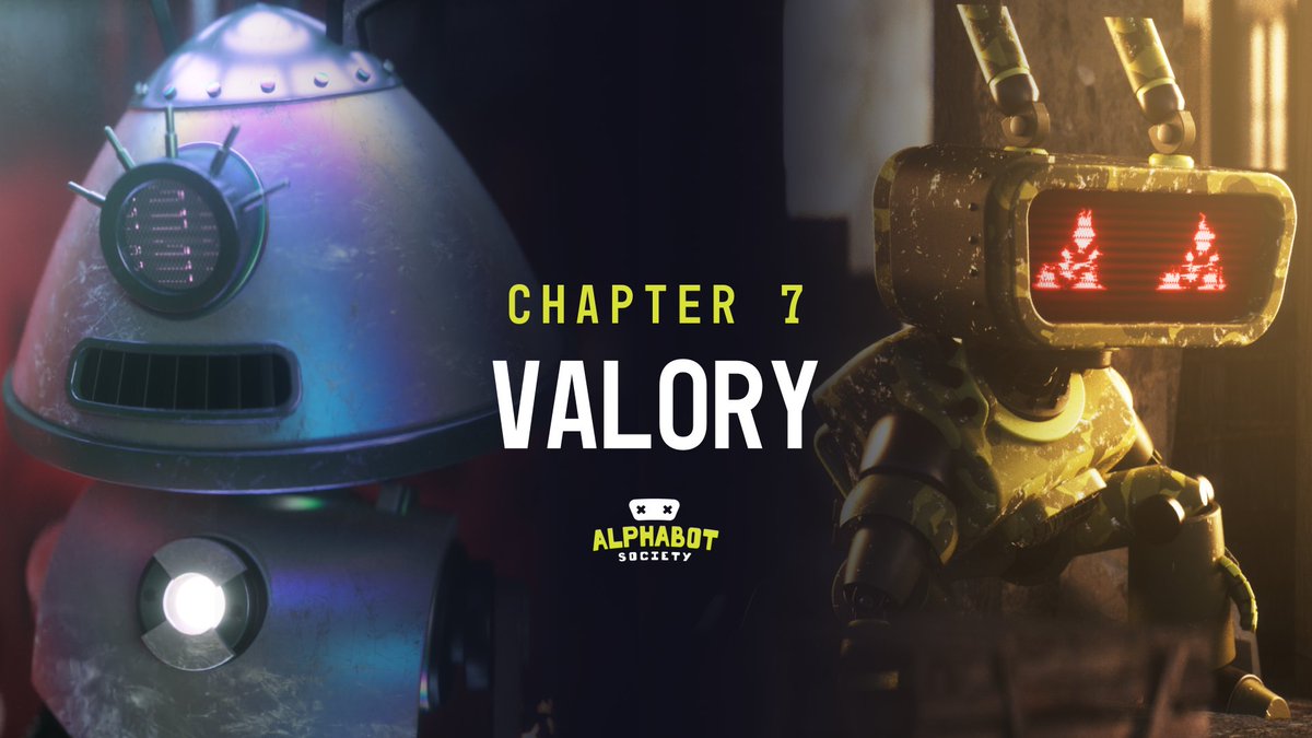 AlphabotSociety's tweet photo. 🚨CHAPTER 7: VALORY IS NOW LIVE🚨
After you watch the chapter, make sure to head on over to Discord to register for chapter's activation🦾
🔽WATCH NOW🔽
https://t.co/SeRDZGusiN
📕READ📕
https://t.co/QGfyckgLTs
#cro #crofam @cryptocomnft #storytelling https://t.co/nbXu1wYuCO