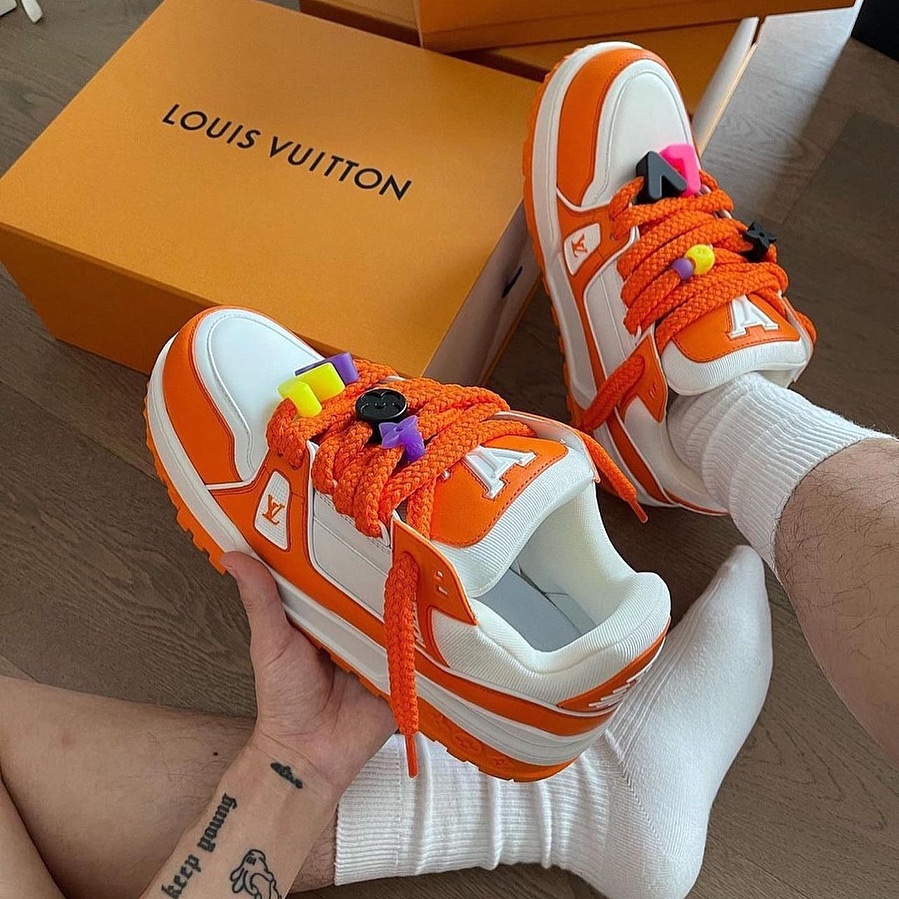 Louis Vuitton LV Trainer Sneaker in Orange - 8
