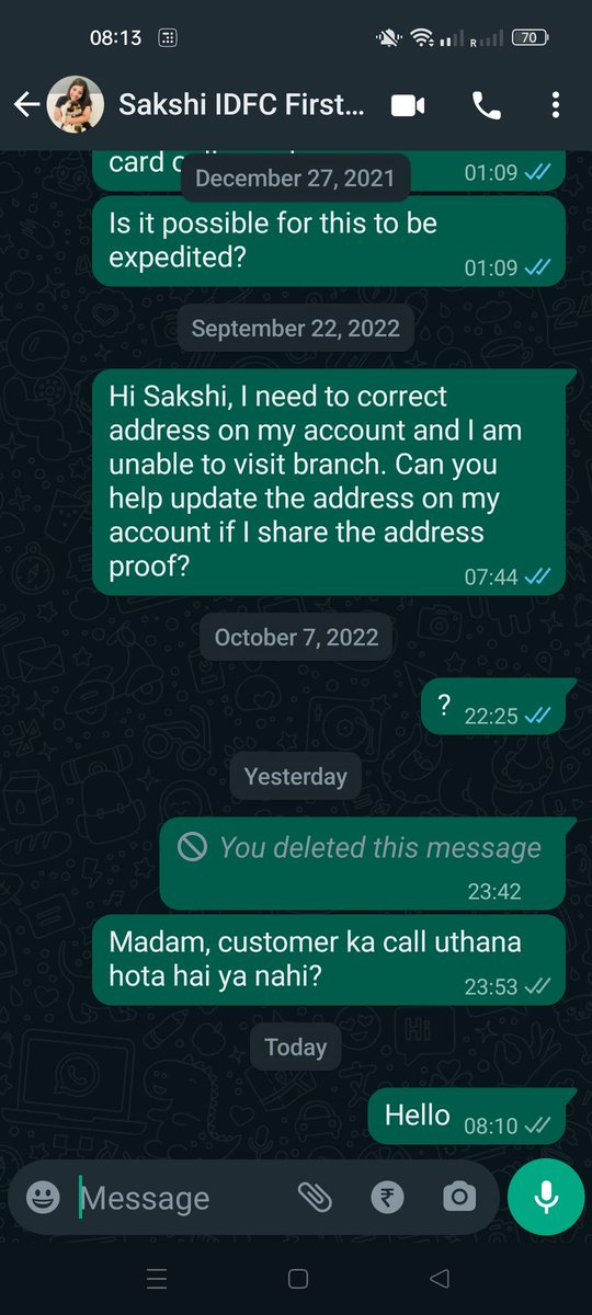princearora87's tweet photo. @IDFCFIRSTBank I am waiting for the Delhi RNO's reply to my email from last 7 days but he did not even care to respond even after multiple follow ups. I am not even asking for much here, I just need my relationship manager changed from Sakshi Chaudhary because she never responds. https://t.co/iPEWBuut8S