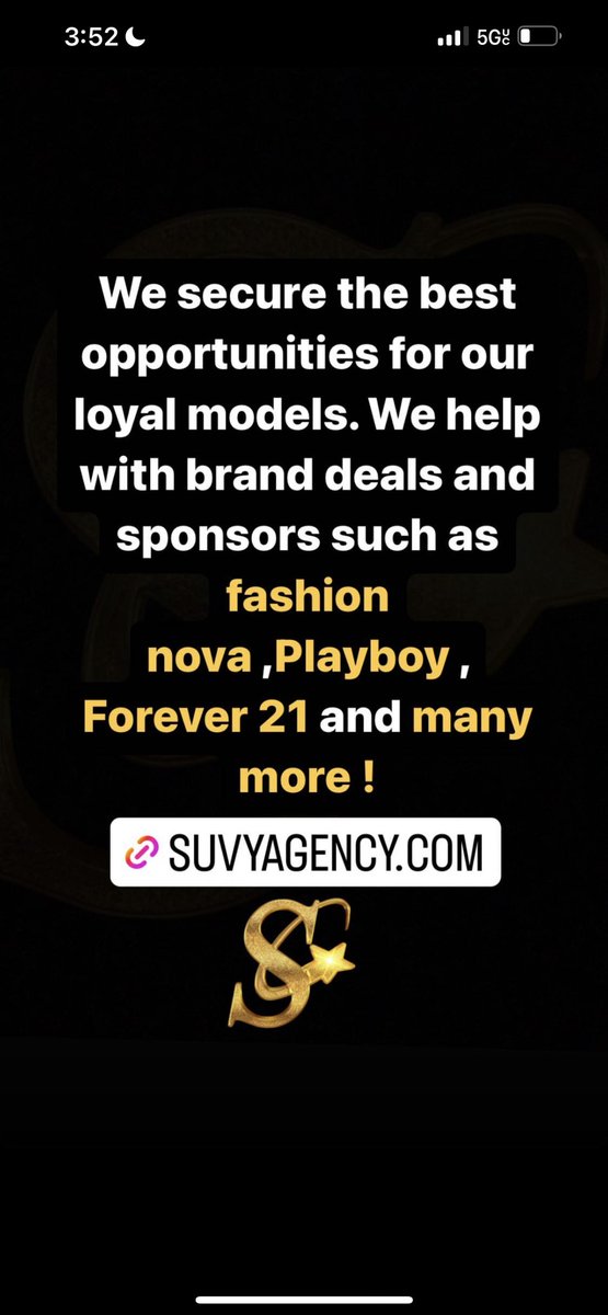 SuvyAgency's tweet photo. We have partnered with leading brands to help our models get some of the best brand deals and sponsorships ! Dm us for more info or check us out here https://t.co/0caBuXxfcD https://t.co/GfcT4QUmpV