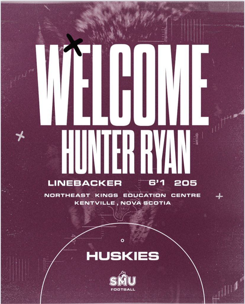smuFTBL's tweet photo. The 2021 Nova Scotia Football Player of the year. Captain of team Nova Scotia in 2022. Hunter Ryan’s aggression and IQ make him one of the top talents in Atlantic Canada. Hunters leadership &amp; work ethic is second to none and we are excited to welcome into the class of 2023 https://t.co/AexWCm3CB3