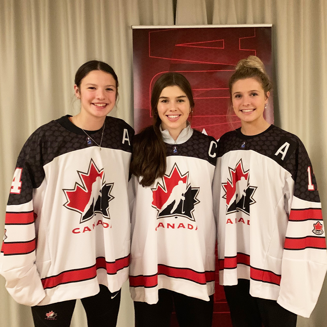 Meet the captains! 🇨🇦

C: Jocelyn Amos (<a href="/OWHAhockey/">Ontario Women's Hockey Association</a>)
A: Emmalee Pais (<a href="/OWHAhockey/">Ontario Women's Hockey Association</a>)
A: Alex Law (<a href="/OWHAhockey/">Ontario Women's Hockey Association</a>)

#U18WomensWorlds
