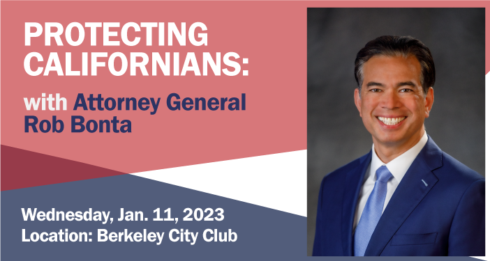 berkeleycityclb's tweet photo. We are honored to have Attorney General Bonta as our featured speaker the evening of Wednesday, Jan. 11 at 7:15pm. He’ll explain what being “the people’s attorney” entails and what he sees as the most pressing issues facing California.

Register: https://t.co/ffAMi6wcvh https://t.co/uSLGYvX1MK