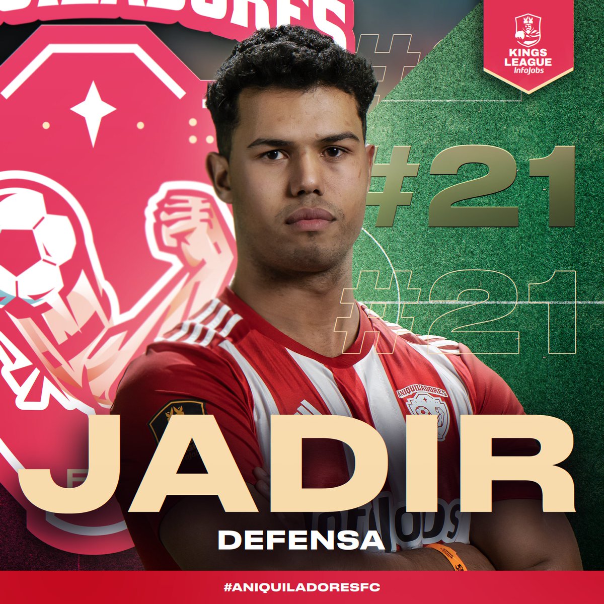 AniquiladoresFC's tweet photo. 🚨 PRESENTACIÓN OFICIAL 🚨

JADIR CIRERA 🔴⚪️ @jadir55555 

DEFENSA 🛡️ #21

#AniquiladoresFC 💪 https://t.co/KxVKWzqtum