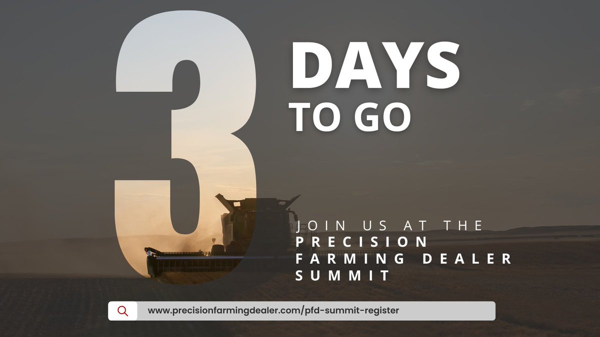 Just 3 days left until we're pulling back the curtains to reveal our biggest project ever at the Precision Farming Dealer Summit in St. Louis! Will we see you there? 🚜

#precisionfarmdealer #agtech #aginnovation