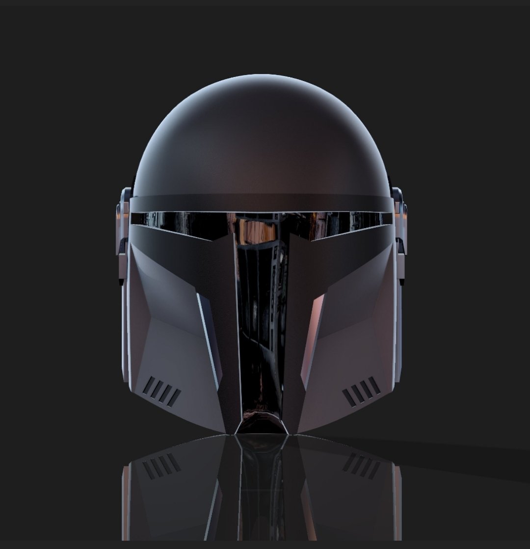 Senjo41A's tweet photo. Picked up a new #Mandalorian helmet file to print up from Jake.the.Maker over on Instagram. The design looks pretty slick. #3dPrint #3dModel #StarWars #Cosplay #StarWarsCosplay #StarWarsHelmet #PropMaking #CrealityPrinter #CR10V3 #Hatchbox #PLAfilament https://t.co/L7GYKeaEtH
