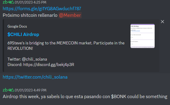 MenaceDAO's tweet photo. De los primeros en avisar de $CHILI cuando salio y de los primeros en pingear cuando la lp salio live, muchos pudieron hacer buenos beneficios aqui van algunos.🙃

Alguien le gustaria entrar? Teneis el form en la biografia🤫 https://t.co/VuwGs7KcL2
