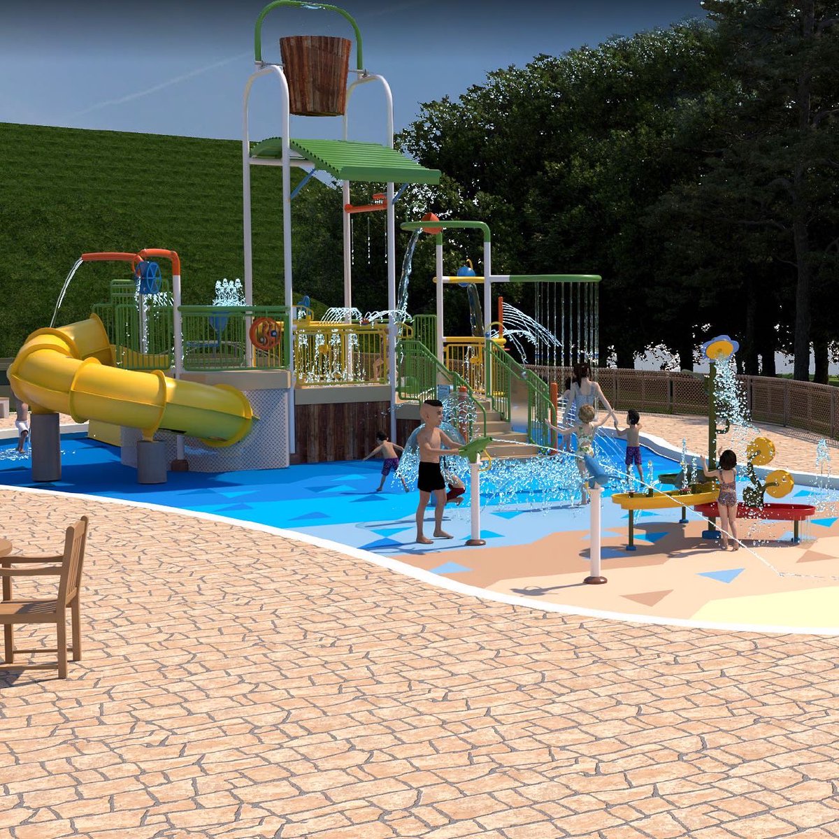SamNolanRIBA's tweet photo. Great to receive planning permission for this new aquatic development at Woolacombe Bay Holiday Park this week.  The proposals include replacement of the existing pool at the site and provision of new aquatic equipment including racer slide and body flume.
 
#northdevonarchitects https://t.co/wNkSTejzpm