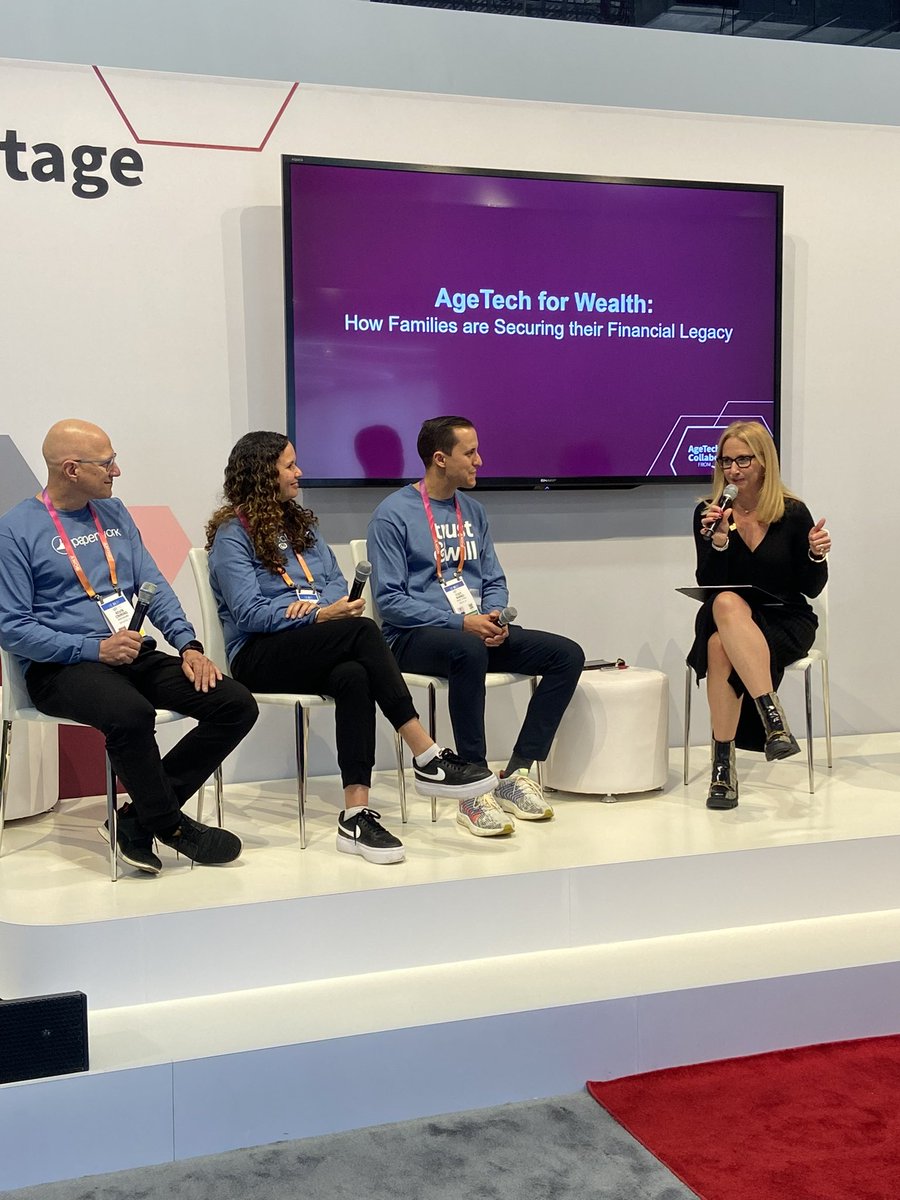 Starting now: our Founder & CEO, @codybarbo and @AgeTechCollab speaking to how AgeTech innovation is helping families and individuals plan and protect their finances for the long term #CES2023