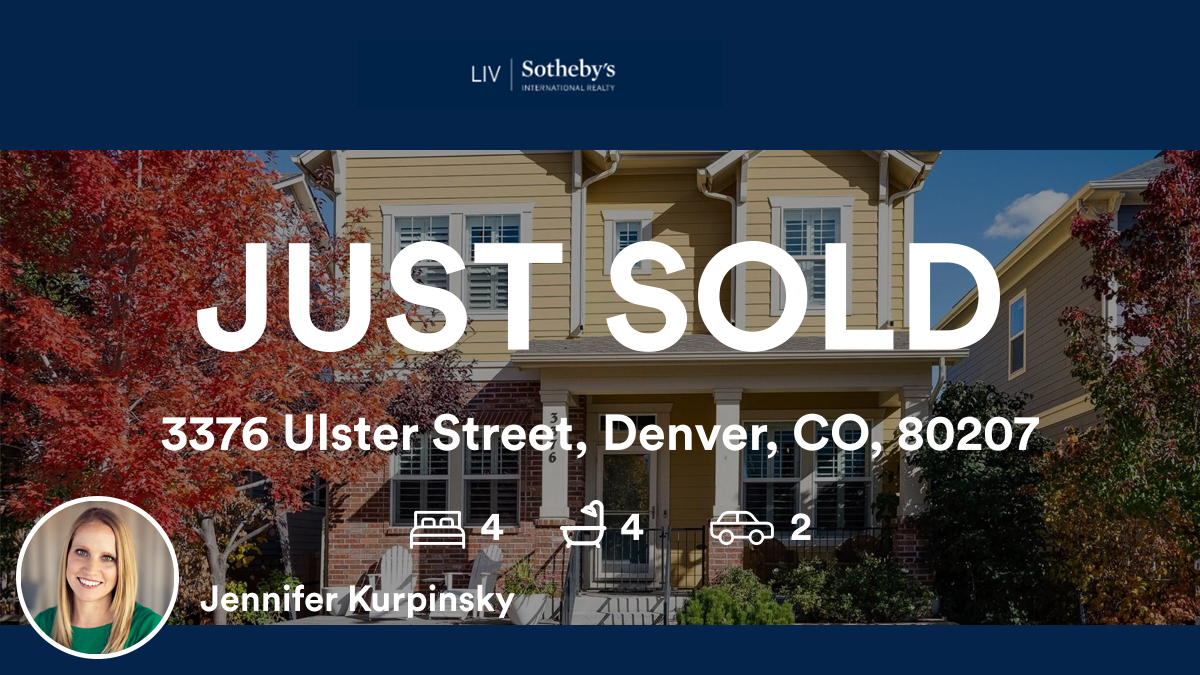 jkurpinsky's tweet photo. 🛌 4 🛀 4 🚘 2
📍 3376 Ulster Street, Denver, CO, 80207

My latest sale on RateMyAgent.
 FA40040664
https://t.co/6Qs3qxBe0R

...
#ratemyagent #realestate #LIV_Sothebys_International_Realty https://t.co/1CEOKe4ZBc
