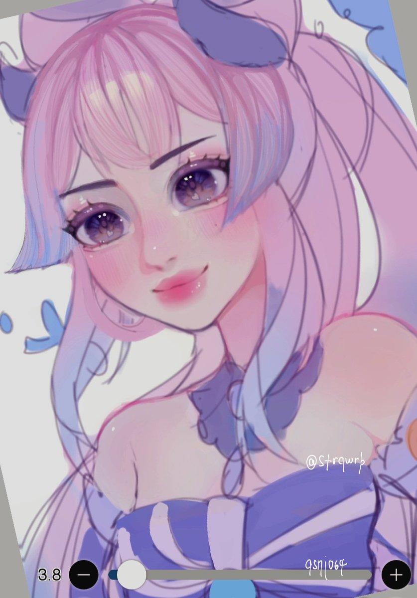 asni064's tweet photo. kokomi wip 💜🐟 I hope i sctually finish iut #kokomi #Genshinlmpact #fanart https://t.co/f2ndwItVYd