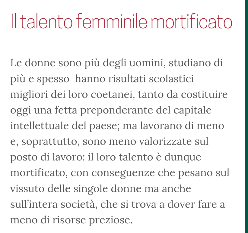 gibalda's tweet photo. @MinLavoro @GiorgiaMeloni @ClaudioDurigon Carriere lavorative discontinue, minori possibilità di carriera, stipendi più bassi, mansioni non adeguate alle competenze, discriminazioni.. Le donne 10 passi indietro agli uomini nel mondo del lavoro in Italia. Lasciateci #opzionedonna https://t.co/DGfZMFQpTh