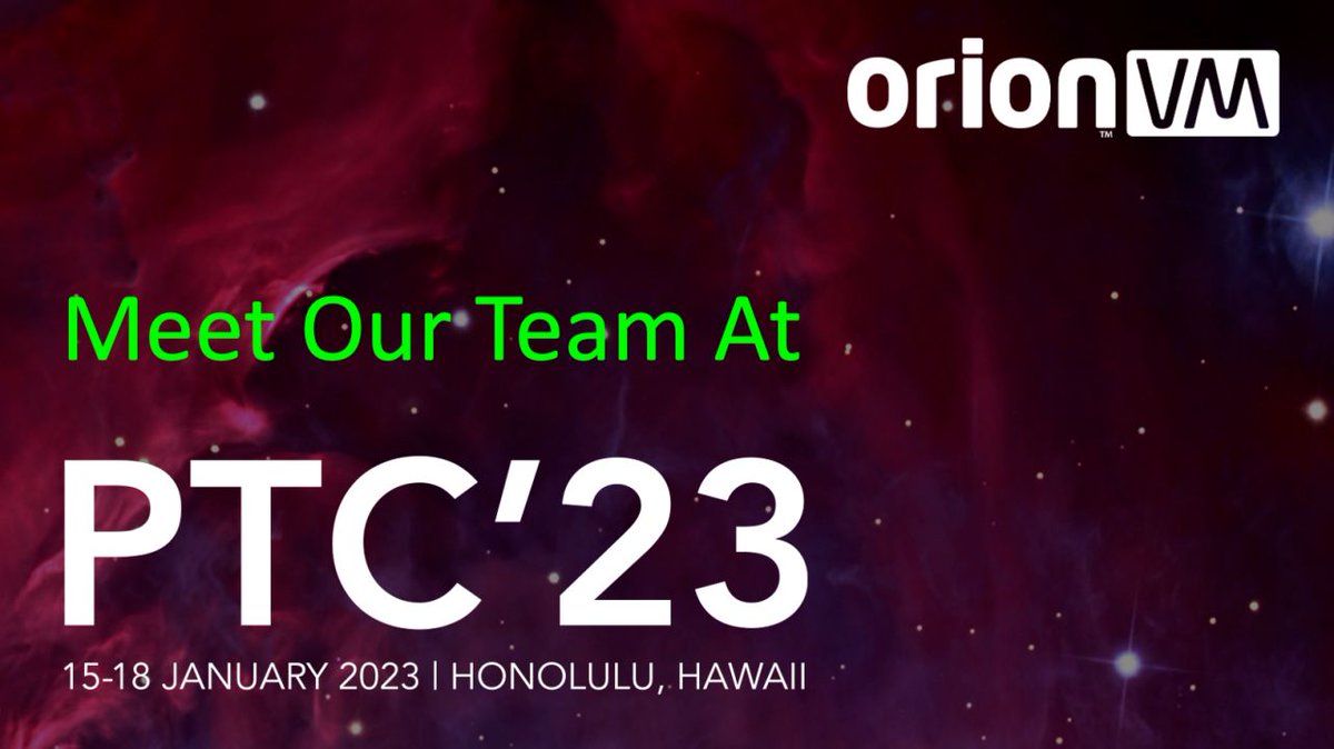 orionvm's tweet image. We are excited to be attending the PTC 2023 conference in Hawaii!

Our team is looking forward to discussing all things cloud, including how we can partner with you to launch your own cloud strategy. 

Let's connect!

#ptc23 #cloud #MicroPoP #datacenters