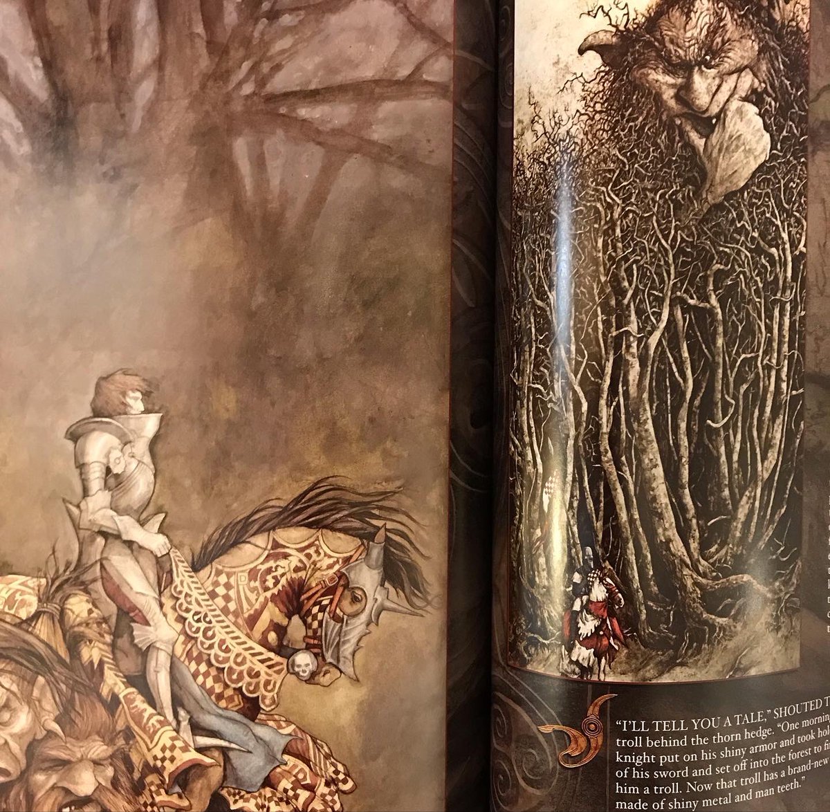 JessEvans915's tweet photo. Look what came in the mail today! TROLLS, by Brian and Wendy Froud. It’s enormous, full of gnarly creative inspiration, and just a little terrifying. #bookspiration #brianfroud #trolls #illustration https://t.co/Imnlx2QlUY