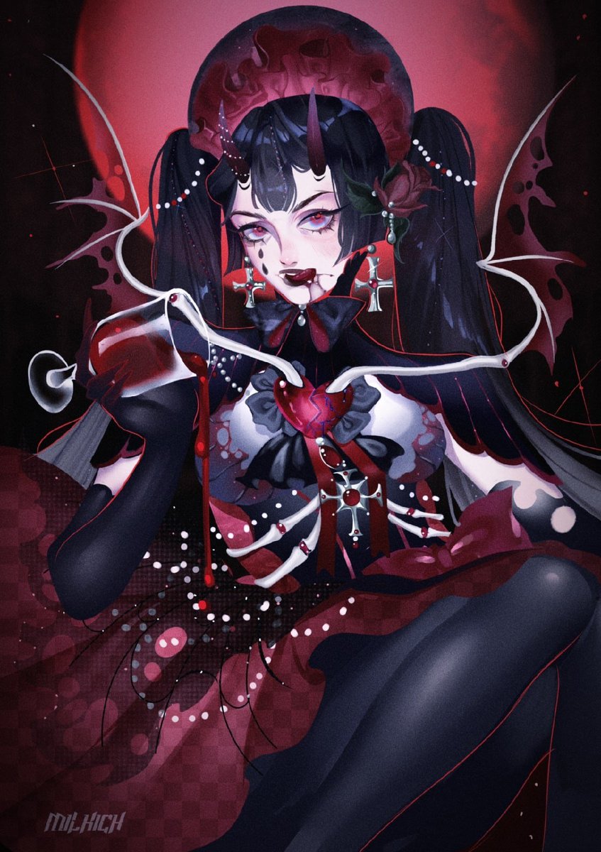 _Milkich_'s tweet photo. One of my forgotten OCs - Annabel (for Halloween) 🕷🌘♠

#Halloween 
#art
#ArtistOnTwitter 
#artwork 
#Vampire 
#illustrations https://t.co/9NvEldfLeo