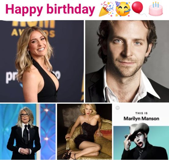 Happy belated birthday Kristin Cavallari, Bradley Cooper, Diane Keaton, January Jones, & Marilyn Manson     